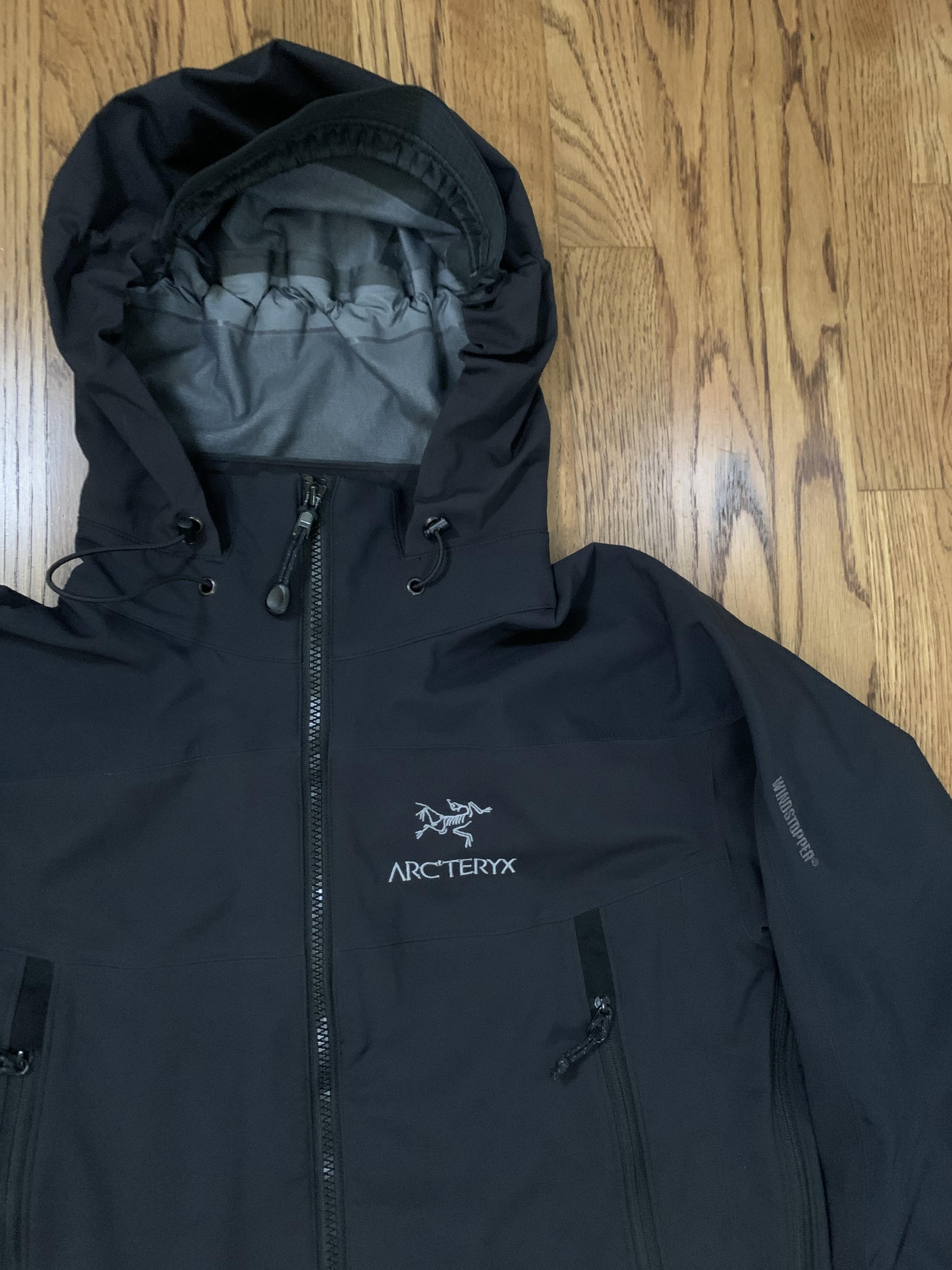 Arc'teryx Venta AR Windstopper Black Hooded Jacket (Size S) — Roots